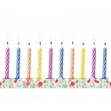 Świeczki na tort ciasto kolorowe urodzinowe małe 10szt - 2