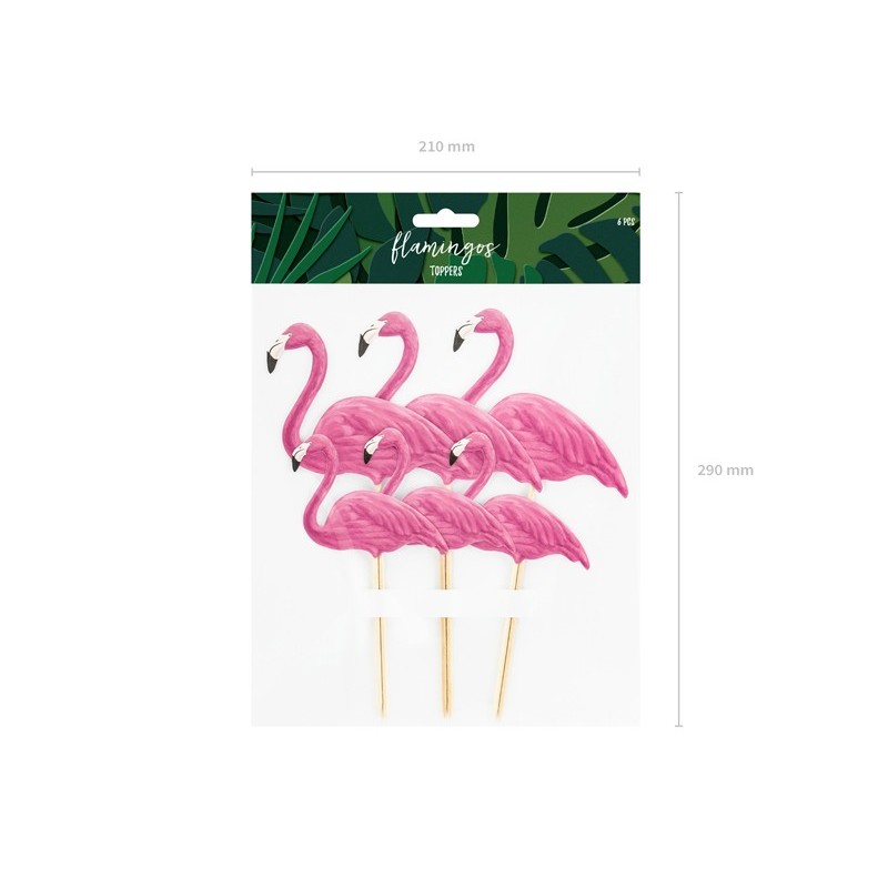 Toppery pikkery pik różowe Aloha flamingi różowe - 4