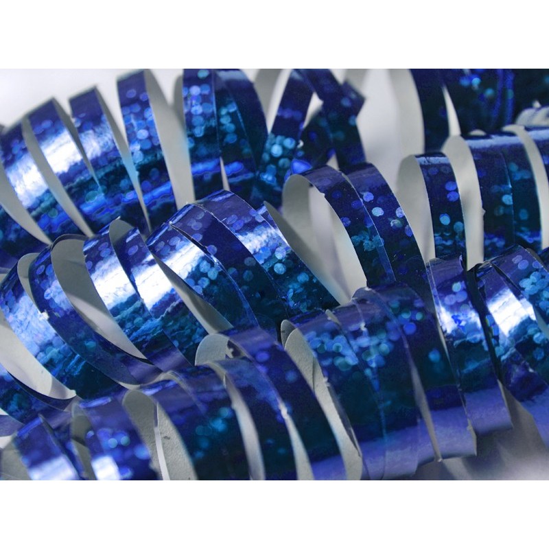 Serpentyna holograficzna niebieska metalizowana - 2