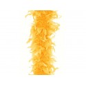 Boa szalik z piór żółty 180cm - 1