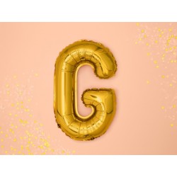 Balon foliowy litera G złota do napisów balonowych - 2