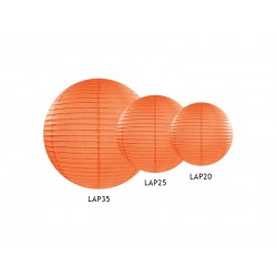 Lampion papierowy pomarańczowy dekoracja 35cm - 2
