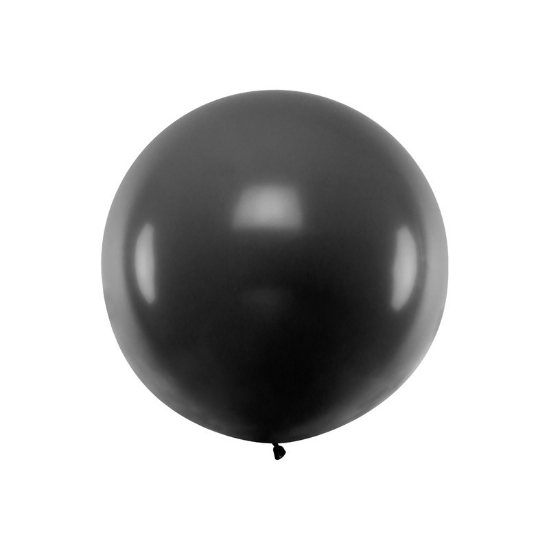 Balon 1M czarny pastel - 1