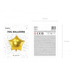Balon foliowy 19 gwiazdka złota - 2