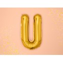 Balon foliowy litera U złota do napisów balonowych - 3