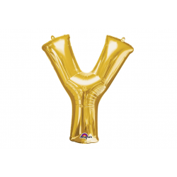 Balon foliowy 16 litera Y złota - 1