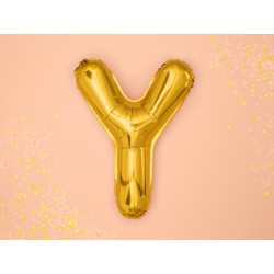 Balon foliowy litera Y złota do napisów balonowych - 2