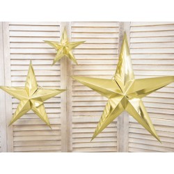 Gwiazda papierowa złota 45cm - 4