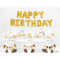 Świeczki na tort długie urodzinowe złote 12 szt - 6