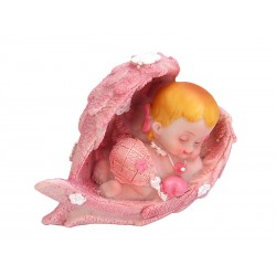 Figurka dziewczynka Aniołek różowy 6,5cm - 2
