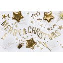 Baner Merry Christmas metaliczny złoty 10,5x150cm - 2