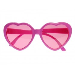Okulary serduszka różowe gadżet imprezowy ozdoba