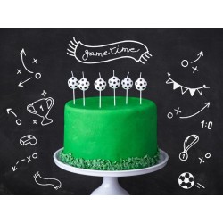 Świeczki urodzinowe Piłki Piłka Nożna zestaw 6szt - 3