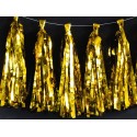 Girlanda dekoracyjna frędzle złote metalizowane 2m - 3