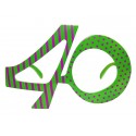 Okulary urodzinowe 40 zielone zabawny dodatek - 2