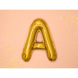 Balon foliowy litera A złota do napisów balonowych - 5