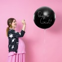 Balon lateksowy Gender Reveal konfetti różowe 1m  - 3