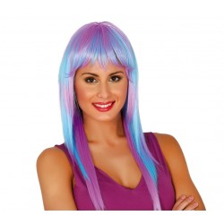 Peruka niebieska damska długie włosy PREMIUM syntetyczna - 2