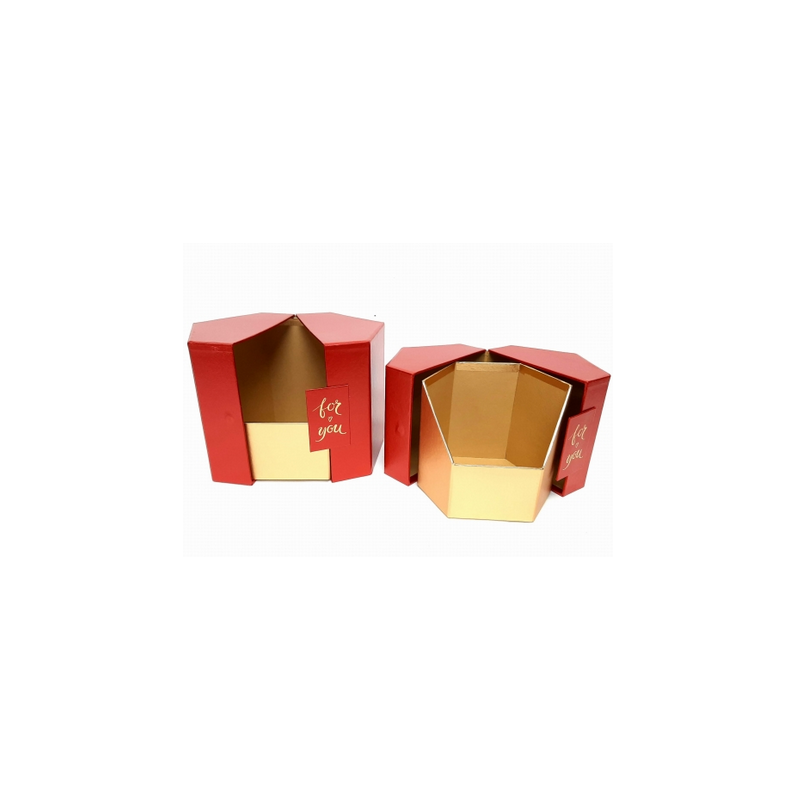 Flowerbox 6-kątny czerwony 15x15x17cm - 1