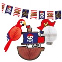 Zestaw dekoracyjny piracki na imprezę Mapa Piratów - 1