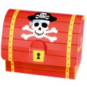 Czerwone Pudełko na prezent Skrzynia Piratów 8szt - 1