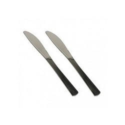 Nóż metalizowany srebrny PS 18,5cm 50 szt art. 82363