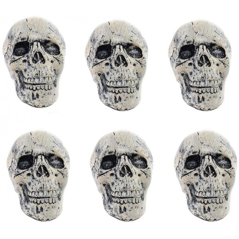 Mini czaszki dekoracyjne na przyjęcie Halloween 18 sztuk - 1