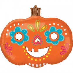 Balon foliowy kolorowa dynia meksykańska halloween