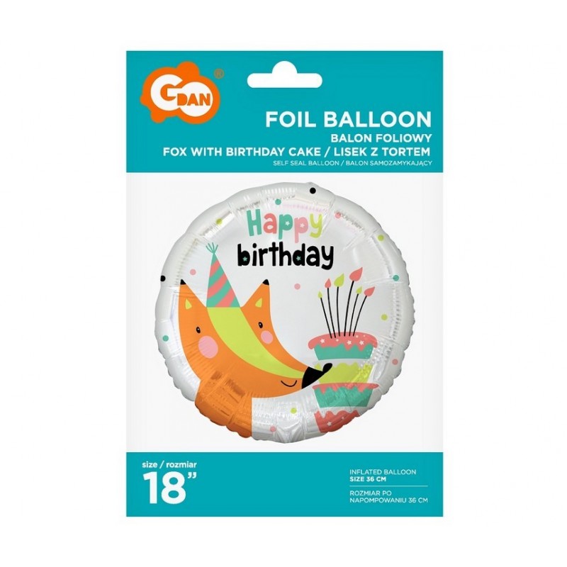 Balon foliowy urodzinowy dekoracja hel dla dzieci - 2