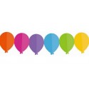 Girlanda papierowa balony kolorowe tęczowe ozdoba - 1