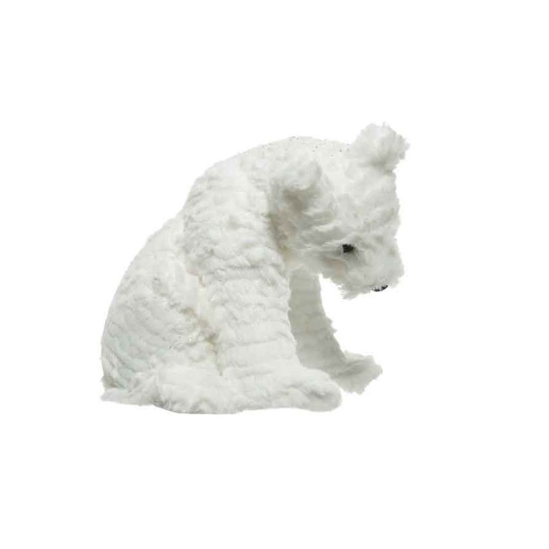 Miś polarny siedzący biały 27x31x27cm - 1