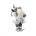 Mikołaj biały z latarenką 30cm - 1