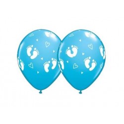 Balony lateksowe niebieskie baby shower chłopiec