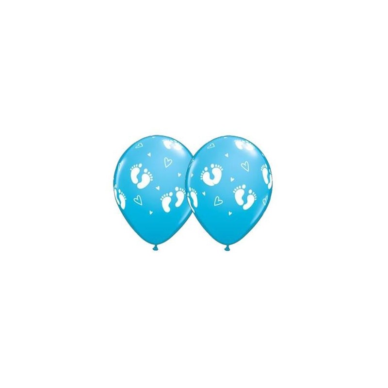 Balony lateksowe niebieskie baby shower chłopiec - 1