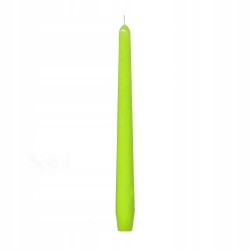 Świeczki świece stożkowe zielone 24,5 cm 10 sztuk - 3