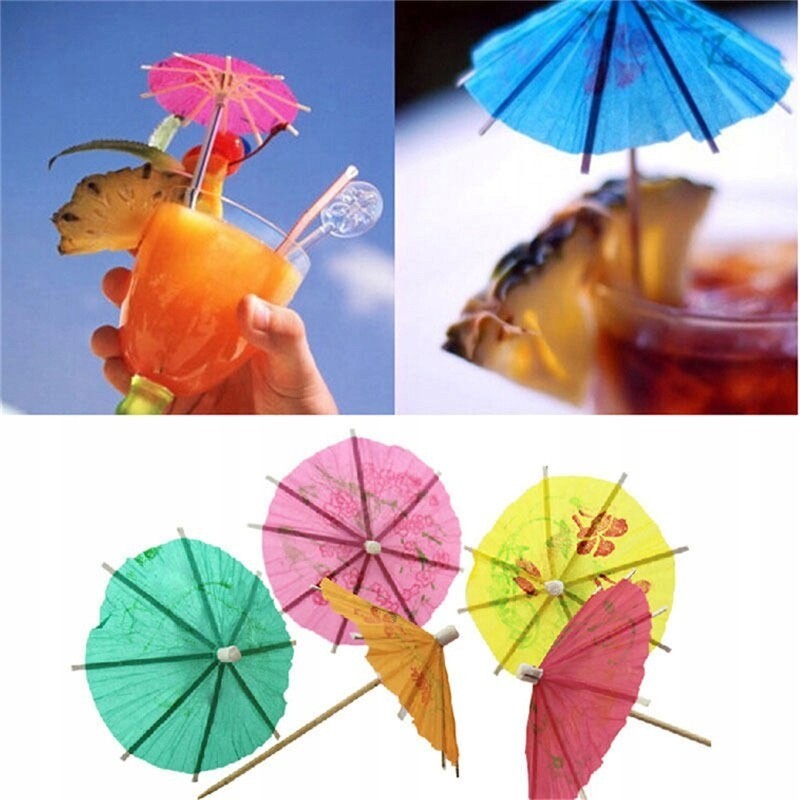 Ozdobne parasolki z papieru ozdobione wzorami - 4