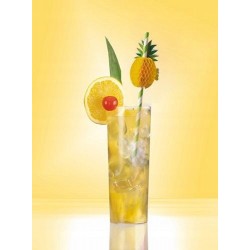 Dekoracyjne słomki z papieru ananas do drinków - 2