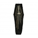 Szkielet opiór halloweenowy w trumnie wiszący 160cm - 1