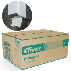 Ręczniki papierowe ZZ białe 4000 cliver economic - 1