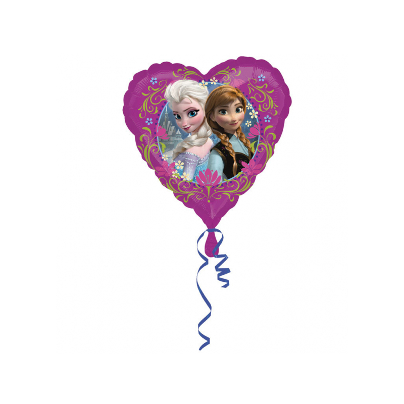Balon foliowy serce Kraina Lodu Anna i Elsa frozen - 2