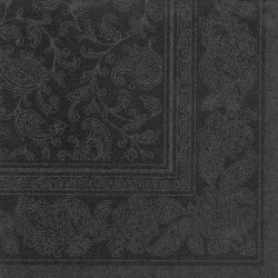 Serwetki papierowe czarne ornamenty 40x40 50sztuk - 2