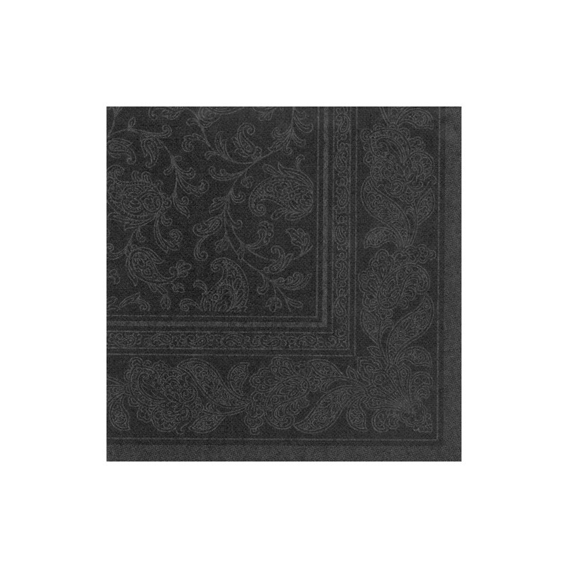 Serwetki papierowe czarne ornamenty 40x40 50sztuk - 2