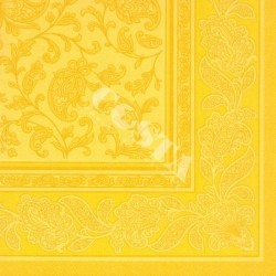 Serwetki papierowe ozdobne żółte ornament x50 - 2