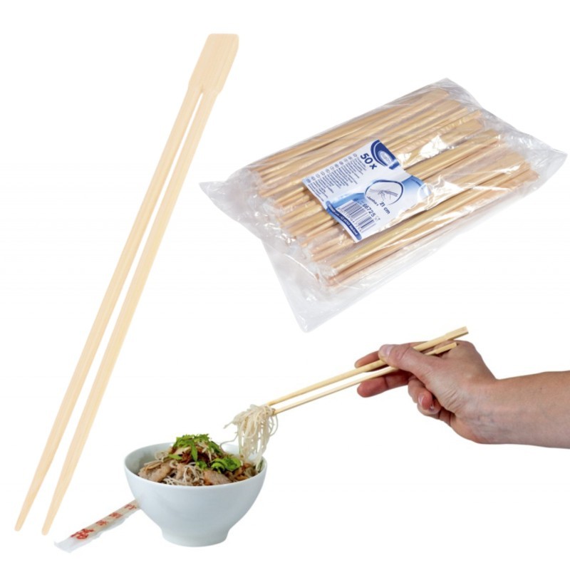 Pałeczki chińskie drewniane do jedzenia sushi 50szt - 1