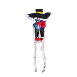 Wiszący szkielet kościotrup Halloween Meksykanina