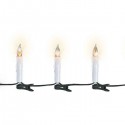 Lampki ledowe świeczki 30 szt z płomieniem dekoracja świąteczna 11,6m - 2