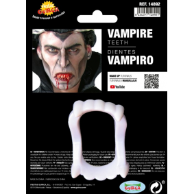 Zęby wampira sztuczna szczeka halloweenowa - 1