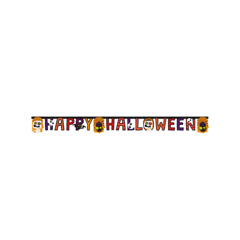 Girlanda halloweenowa z papieru 1,80m x15cm - 1