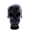 Maska czaszka kościotrup srebrna metaliczna 3D - 7