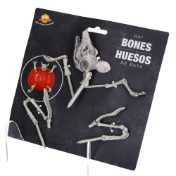 Dekoracja halloweenowa kości szczura do wbicia w dynię - 3